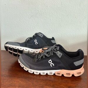 ONCLOUDS GREY PINK OMBRÉ RUNNING SNEAKER TENNIS SHOES SZ 7.5